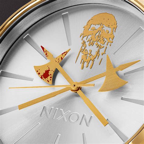 Each of the gold links in its band are hand-assembled by fairtrade demons who were raised exclusively on a diet of black acorns. . Nixon death clock ii